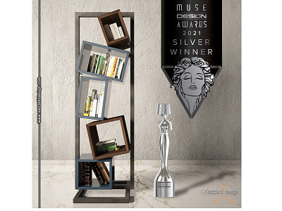Equilibria - Progetto vincitore del Muse Design Awards 2021 bookcase design furniture interior interiordesign mezzettidesign