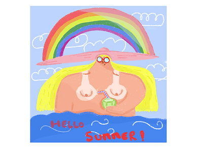 hello summer! art artist digitalart illustration illustration art illustrations photoshop
