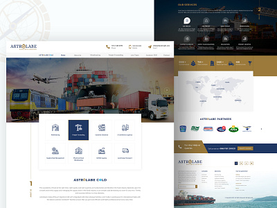 Astrolabe Shipping & Logistics agency agency website digital landing landing page landing page design landingpage ui ui ux uidesign ux uxdesign web web design web designer web ui webdesign website website concept website design