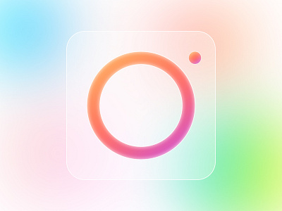 Instagram Logo app app icon brand branding camera color icon icons illustration instagram ios iphone lens logo typography ui ux vector