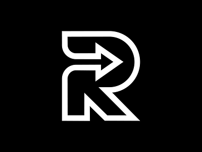R Monogram V2 daily logo challenge design graphic design logo logo design minimal design modernist design monogram r