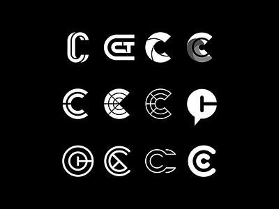 C Explorations c c logo design exploration ideation logo design type typography