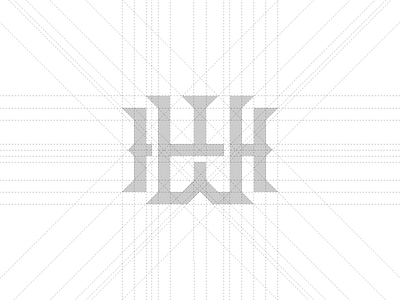 WH Monogram - GRID logo logo design monogram weha west hartford fire department wh