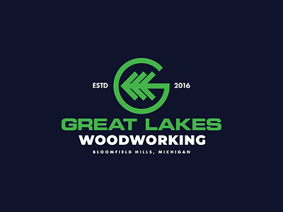 Great Lakes Woodworking badge badge hunting badge logo badgedesign carpentry construction g logo gif great lakes logo michigan woodworking woodworking logo