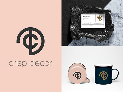 Crisp Decor badge badge hunting badge logo badgedesign cd art cd monogram cdlogo decoration elegant logo fashion logo furniture furniture logo home home logo logo logo design monogram monogram logo