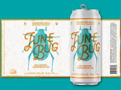June Bug Farmhouse Ale ale beer beer art beer can beer label beer label design beer labels beer packaging bug can can art craft beer farmhouse ale hops junbe bug package package mockup packagedesign packaging saison