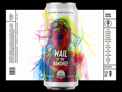 Wail of The Banshee beer beer art beer branding beer can beer label branding branding design can can art label packaging labeldesign labels logo mock up package package design packaging packaging design thedieline