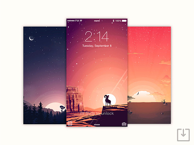 Sunset Wallpapers - Free Download africa clouds download goat illustration ios moon stars sun sunset wallpapers