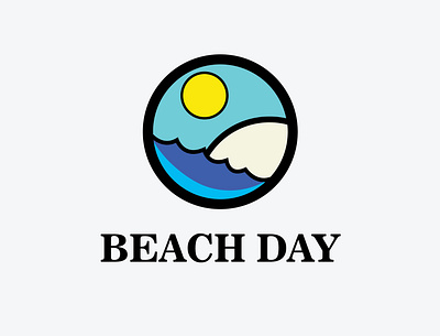 Beach Icon design flat illustration flatdesign icon illustration logo vector