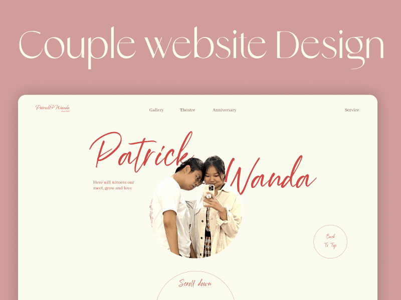 Couple website deisgn ui ux website