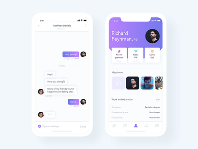 Soul Chat app chat dating ios iphone mobile profile ui ux