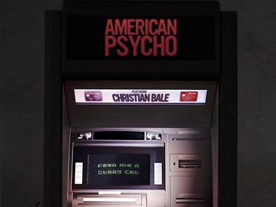 American Pyscho horror poster print