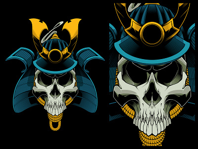Death Warrior brand branding design graphic design illustration samurai skull tshirt vector