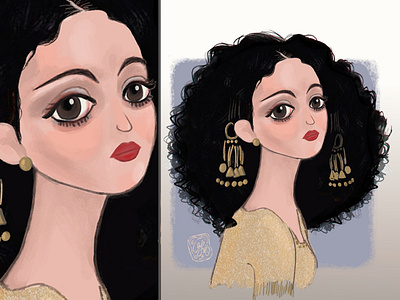 Shafi'a (The Headshots Project) book art character design children book illustration design digital drawing digital painting egyption greenoha illustration oil painting portrait traditional