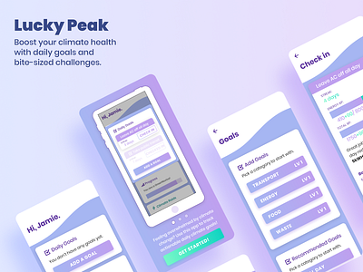 Lucky Peak - A daily climate goal tracker