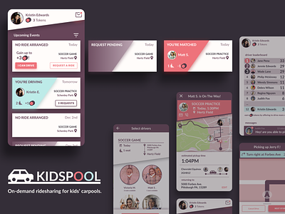 KidsPool - On-demand Ridesharing for Kids' Carpools