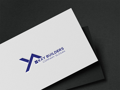 Logo Design For Kxy Builders flat illustration logo logo design logotype minimal vector