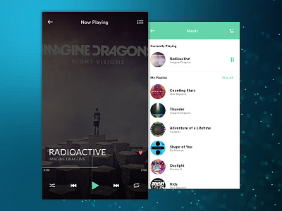 Daily UI #009: Music Player app creative dailyui dailyui100 design minimal mobile music music player simple ui ux