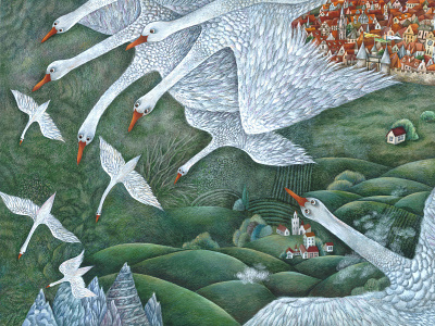 Illustration for Andersen's fairy tale