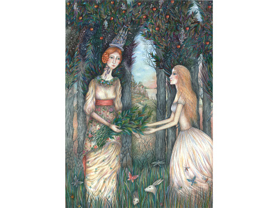 Illustration for Andersen's fairy tale