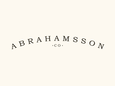 Abrahamsson Co. branding etsy identity logo store