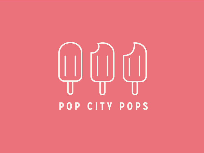 Pop City Variation pop popsicle logo illustration