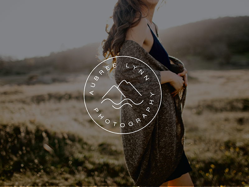 Aubree Lynn Rebrand photographer photography mountain illustration branding identity logo