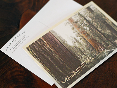 Abrahamsson Co. Postcards abrahamsson abrahamssonco branding design identity logo postcard postcard design