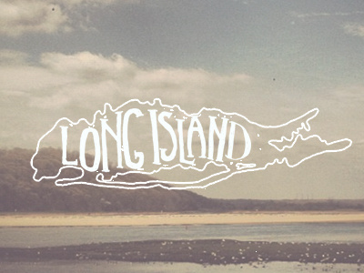 Long Island lettering long island new york typography
