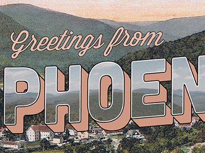 Phoenicia cubano greetings from new york phoenicia postcard type wisdom script