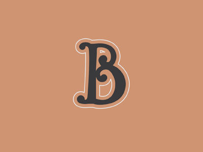 B b drop cap lettering type typography