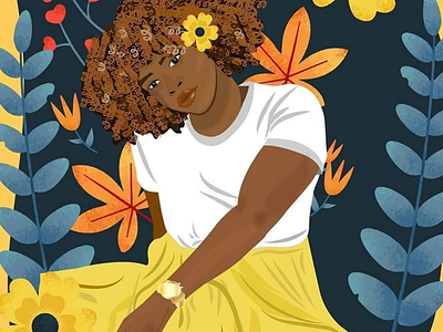 african girl illustration