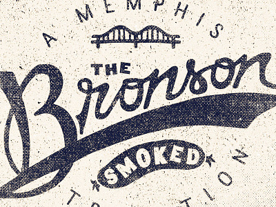 The Bronson adam trageser brand branding lettering logo old retro two left type typography vintage