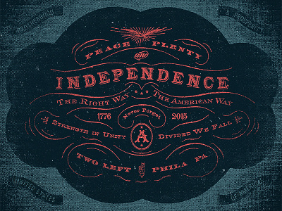 Peace, Plenty, and Independence american branding hand done illustration label lettering old packaging type typography victorian vintage