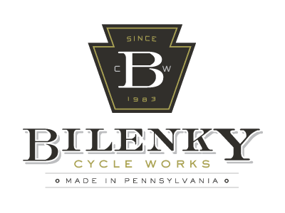 Bilenky Cycle Works Logo adam trageser bicycle bilenky cog cycle design gold keystone logo logotyp pa pennsylvania typography works