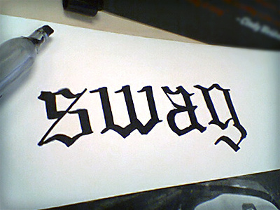Swag adam trageser blackletter calligraphy doodle friday german gothic hand lettering marker old style sharpie swag typography