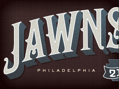 Jawnstown 1up adam trageser jawn jawnstown lettering pa philadelphia philly type typography vintage