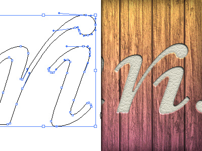 "ri" Ligature 3d adam trageser anchor custom i ligature r ri typorgaphy vector