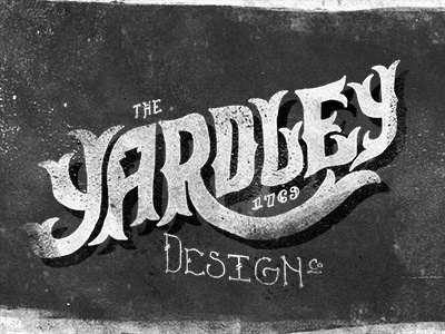 Yardley Design Co adam trageser american americana classic custom fz hand hand done hand lettering keystone lettering old old school pa pennsylvania philadelphia philly sign texture two left two left type typography vintage yardley
