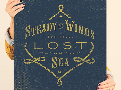 Help Ink - Steady The Winds adam trageser america design hand hand done help ink helpink illustration lettering map nautical north star old polaris print retro rope sea ship sign texture two left co type typography vintage winds x