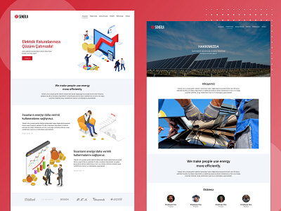 Senerji - Corporate Website Design design illustration mobile ui uiux ux website