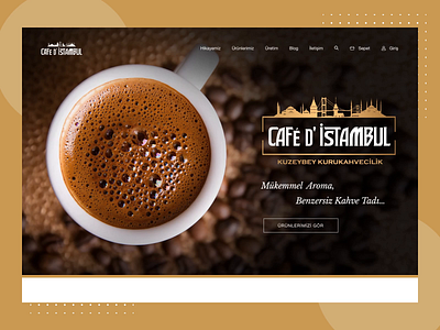 Café d'Istambul - Coffee Shopping coffee e commerce minimal shopping ui ui design uiux ux website wocommerce