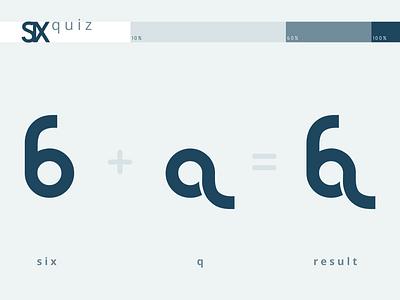 Six quiz logo app brand branding concept design graphic design icon illustration logo ui ux vector