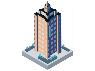 Isometric building