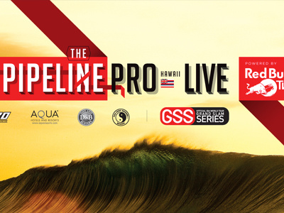 Pipeline pro website work bodyboarding event logo red