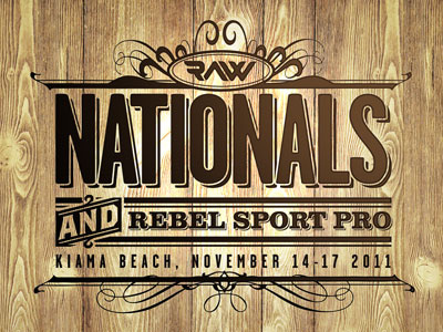 Bodyboarding Nationals bodyboarding event identity