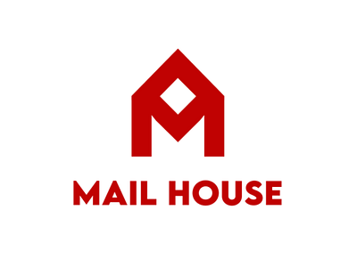 Logo Design for Mail House - A message and letter form services. brand brand identity branding design dribble graphic design jt graphics logo logo design logo folio visual identity