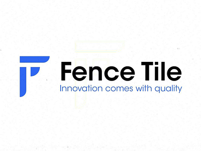 Logo Design for Fence Tile - Architecture asset business. brand brand identity branding design dribble graphic design jt graphics logo logo design logo folio visual identity