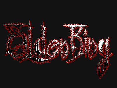 ELDEN RING Type branding customtype design graphic design lettering logo logotype metal type visualdesign