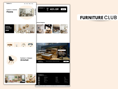 Furniture Club Ui Design For Website